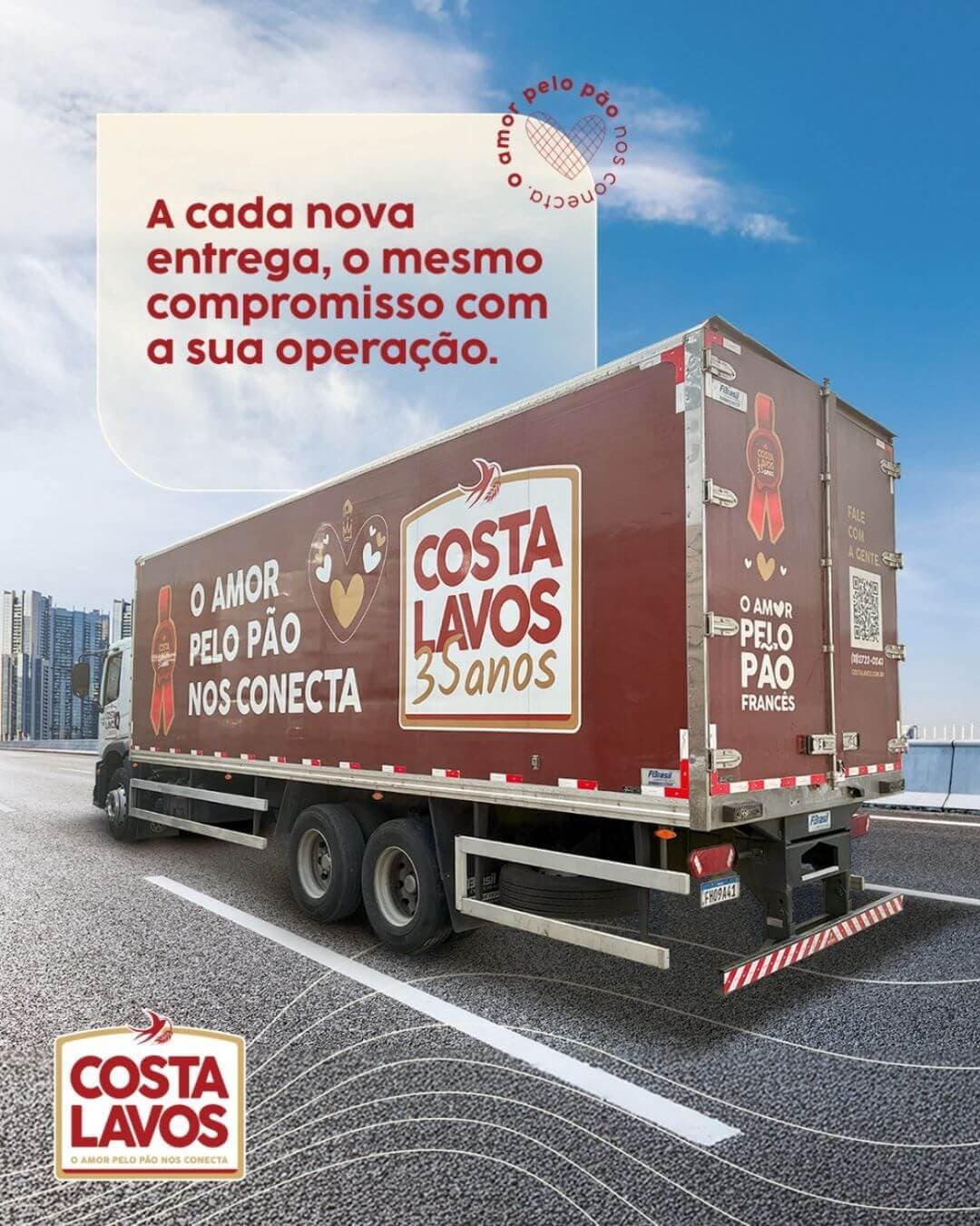 Logística e entrega de pão francês congelado Costa Lavos em São Paulo